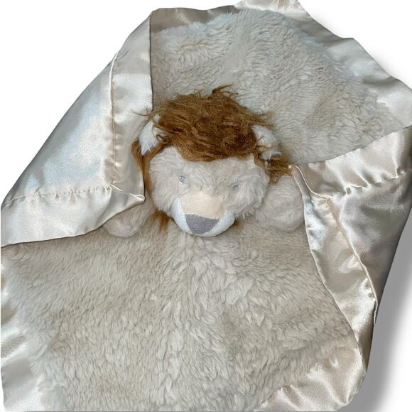 Cloud Island Lovey Lion Security Blanket Plush Stuffed Animal Satin Brown 14" - Picture 9 of 13